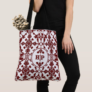 Antikes Damast-Monogramm Tasche