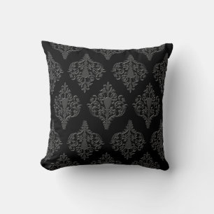 Antikes Damast-Ornamentales Blumen-Rankwerk Kissen