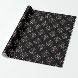 Antikes Damastmuster Geschenkpapier