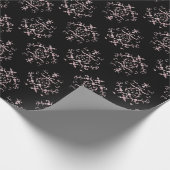 Antikes Damastmuster Geschenkpapier (Ecke)