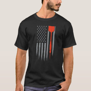 Antikes Dartboard Pub Dart Champion US-Patriotisch T-Shirt