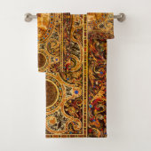 Antikes Dekorationsmuster aus italienischem Edelst Badhandtuch Set (Insitu)