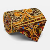 Antikes Dekorationsmuster aus italienischem Edelst Krawatte (Gerollt)