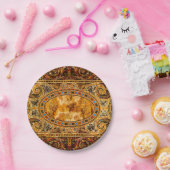 Antikes Dekorationsmuster aus italienischem Edelst Pappteller (Party)