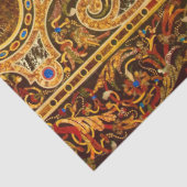 Antikes Dekorationsmuster aus italienischem Edelst Seidenpapier (Detail)