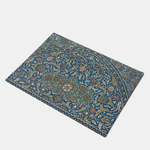 Antikes dekoratives arabeskes Blumenmuster Fußmatte