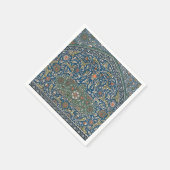 Antikes dekoratives arabeskes Blumenmuster Serviette (Ecke)