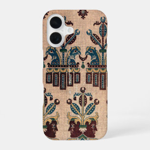 Antikes dekoratives Batik-Naturmuster iPhone 16 Hülle
