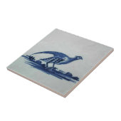 Antikes Delft Blauer Tile - Groß im Gras Fliese (Seite)