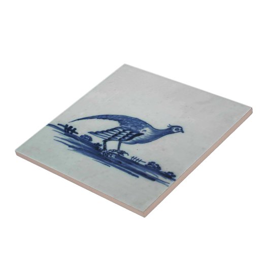 Antikes Delft Blauer Tile - Groß im Gras Fliese (Seite)