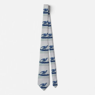 Antikes Delft Blauer Tile - Groß im Gras Krawatte