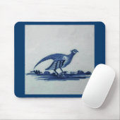 Antikes Delft Blauer Tile - Groß im Gras Mousepad (Mit Mouse)