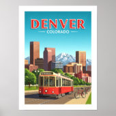 Antikes Denver Colorado Poster (Vorne)