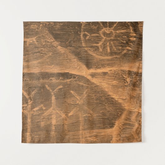 Antikes Design an der Höhlenwand. Geschichte des A Wandteppich (Vorderseite)