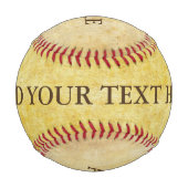 Antikes Design Muster I & VI + Ihre Ideen Baseball (Rückseite)