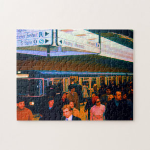 Antikes Deutschland München Bahnhof Marienplatz Puzzle