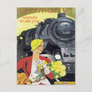 Antikes Deutschland Postkarte