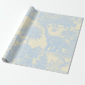 Antikes Dinosaurier-Toile-Muster Geschenkpapier (Ungerollt)