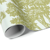 Antikes Dinosaurier-Toile-Muster Geschenkpapier (Rolleneckpunkt)