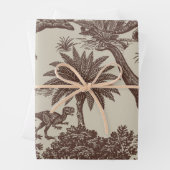 Antikes Dinosaurier-Toile-Muster Geschenkpapier Set (Beispiel)