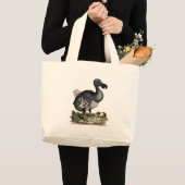 Antikes Dodo-Bild auf Totentasche Jumbo Stoffbeutel (Vorderseite (Produkt))