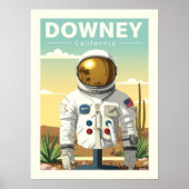 Antikes Downey Kalifornien Poster (Vorne)