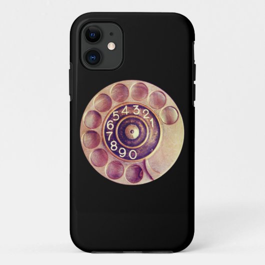Antikes Drehtelfon Case-Mate iPhone Hülle (Rückseite)