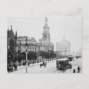 Antikes Druckbild George St Sydney Australien c189 Postkarte