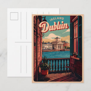 Antikes Dublin, Irland Reise Geschenke Postkarte