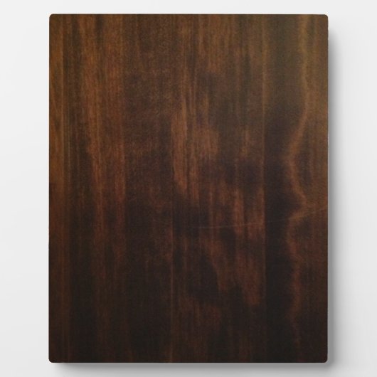 Antikes dunkles Holzdesign Fotoplatte (Vorderseite)