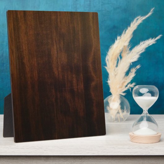 Antikes dunkles Holzdesign Fotoplatte (Seite)