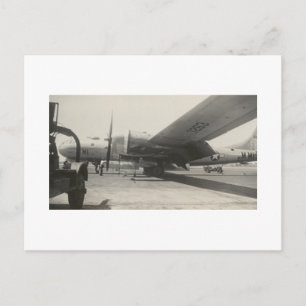 Antikes echtes Foto des WWII B-29 Bombers Postkarte