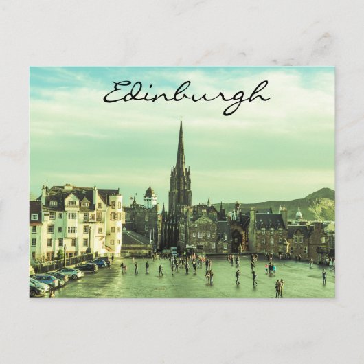 Antikes Edinburgh Postkarte (Vorderseite)