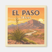 Antikes El Paso Texas Magnet (Vorne)