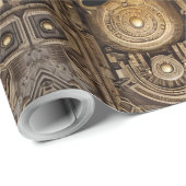 Antikes Elegante: Celtic & Egyptian Fusion Wrappin Geschenkpapier (Rolleneckpunkt)