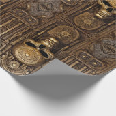 Antikes Elegante: Celtic & Egyptian Fusion Wrappin Geschenkpapier (Ecke)