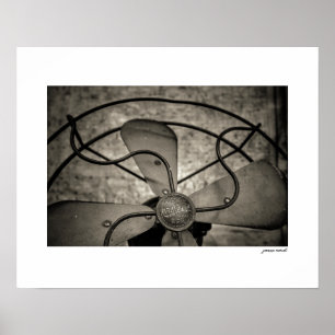Antikes elektrisches Ventilatorposter-Druck Poster