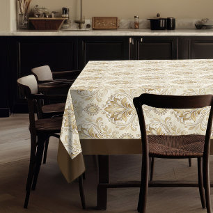 Antikes Elfenbeinhaus Damask Soft Watercolor Elega Tischdecke
