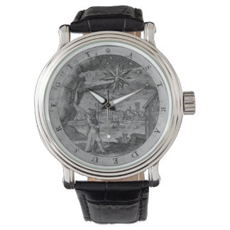 Antikes Emblem - Alte Astronomin Wrist Watch Armbanduhr