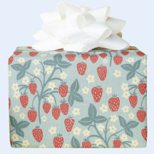 Antikes Erdbeer Cottagecore Florales Botanisches