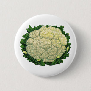 Antikes Essen Gemüse Blumenkohl Button