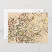Antikes Europa Postkarte (Vorne/Hinten)
