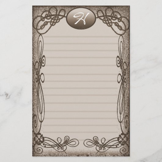 antikes extravagantes gezeichnet briefpapier (Vorderseite)