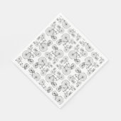 Antikes Fahrrad Art CUSTOM HINTERGRUNDFARBE Serviette (Ecke)