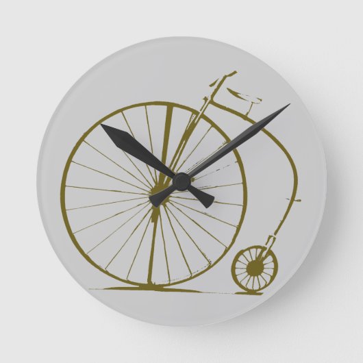 Antikes Fahrrad Runde Wanduhr (Vorderseite)