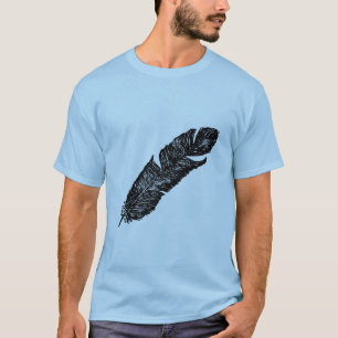 Antikes Feather auf der Totentasche T-Shirt