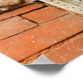 Antikes Fenster im Nasal Chowk Hof von Hanuman Poster (Ecke)