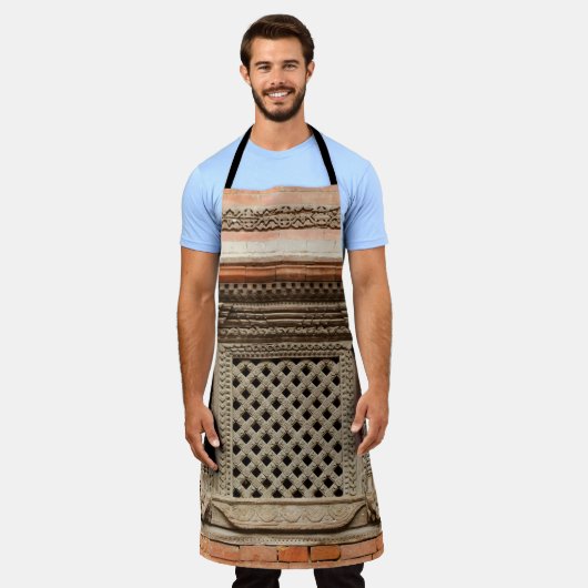 Antikes Fenster im Nasal Chowk Hof von Hanuman Schürze (Getragen)