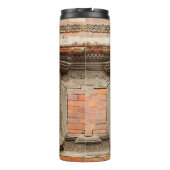 Antikes Fenster im Nasal Chowk Hof von Hanuman Thermosbecher (Rückseite)