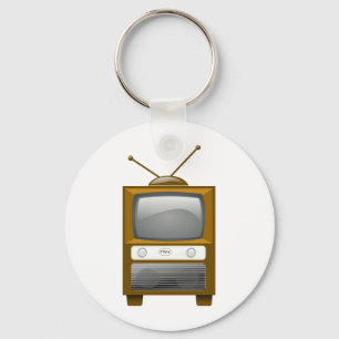 Antikes Fernsehen Schlüsselanhänger